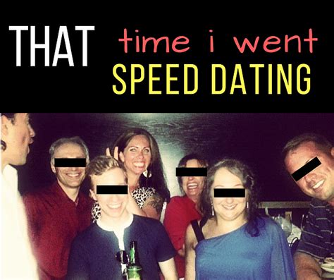 i tried speed dating